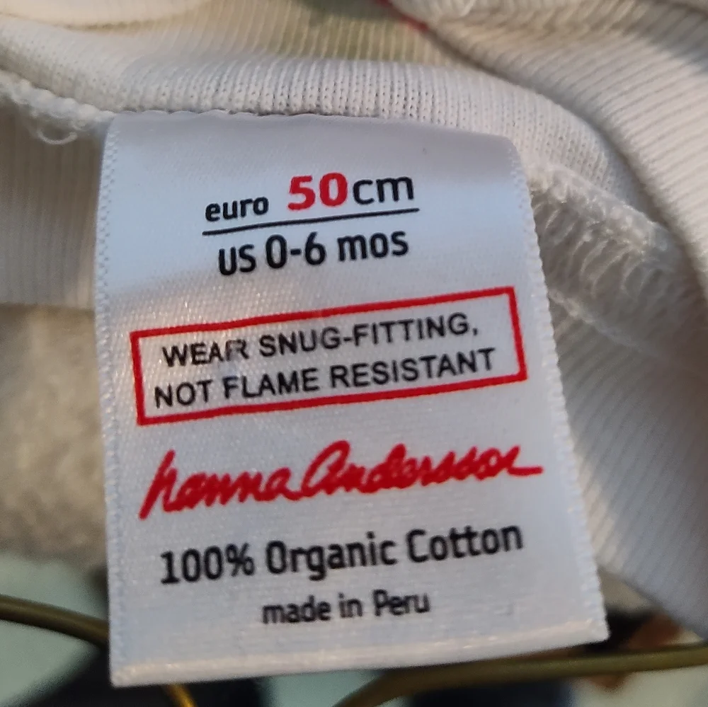 Hanna Andersson Floral Infant Pajamas Zippered 0-6 Mo 50 CM 100% Organic…